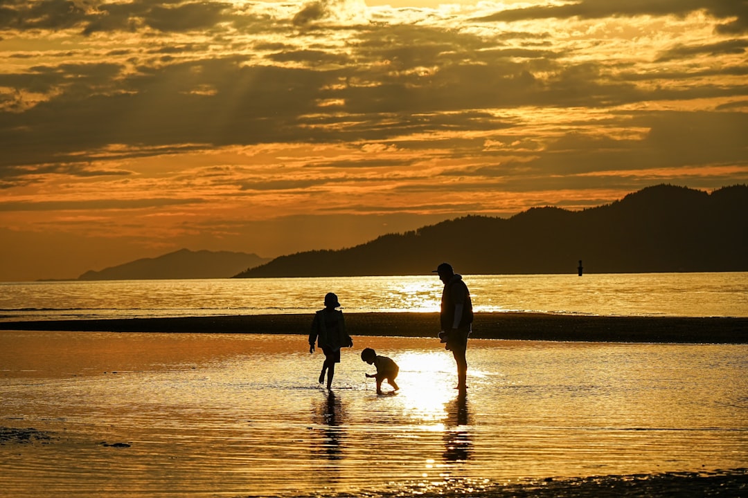 Family enjoying time outdoors together